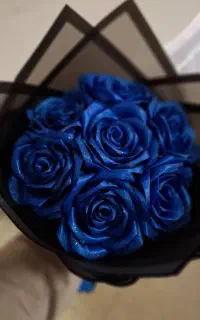 دسته گل روبانی