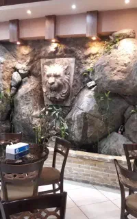 آبنما .صخره مصنوعی .آبشار