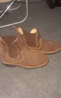 کفش بوت  چرم جیر قهوه ایی  سایز ۴۰ ،۴۱
