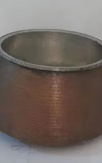 دیگ مسی آنتیک قلع کاری شده