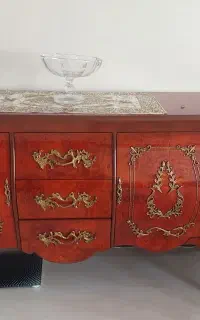 کنسول و اینه برنز چوبی