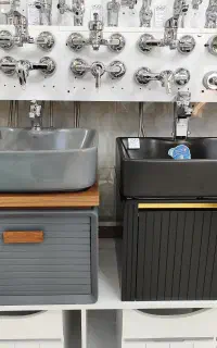 کابین روشویی مدلLux/سنگی/pvc/سرویس بهداشتی/چکی