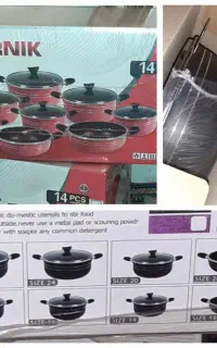 چند سرویس قابلمه گرانیتی