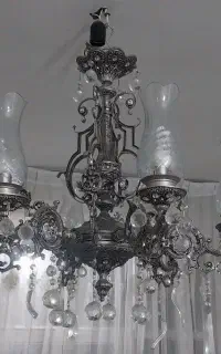 لوستر برنجی ۶ شاخه