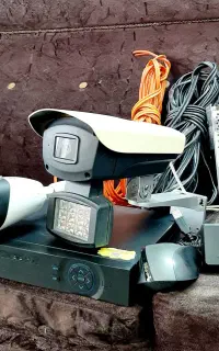دستگاه DVR . هارد . دوربین . کابل . پاور
