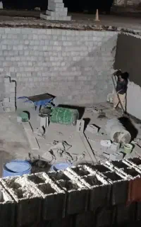 استاد سنگکاری شناژ بلوک