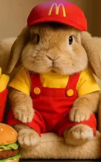 دهکده مینی خرگوش لوپ مینیاتوری هدیه ایی دوستداشتنی