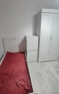 ست کامل تخت و کمد و دراور  نوجوان (کودک) ساحل چوب
