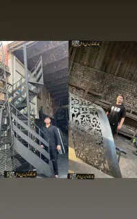 پله گرد پله پیچ مارپیچ دوبلکسی اسپیرال صاف
