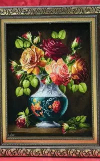 تابلوفرش دستبافت با قاب