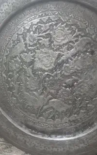 سینی مسی قدیمی پنجاه سانتی وزنش 2100