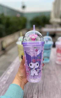 لیوان اسموتی چراغ دار (طرح کرومی و استیج)