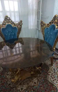 نهار خوری ۴ نفره سلطنتی تمام چوب