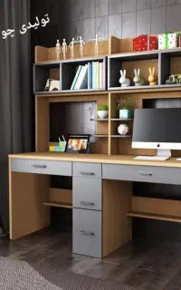 میزتحریر و کتابخانه رنگبندی متنوع صندلی اقساطی