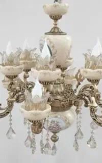 لوستر سرامیکی برنزی