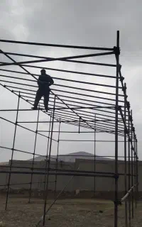 داربست فلزی نیلی