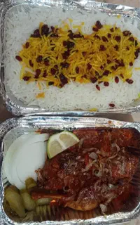 غذای امروز چلو فیله سوخاری