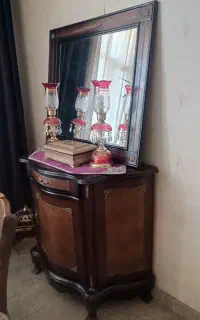 اینه و کنسول قدیمی  چوب گردو