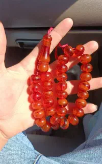 تسبیح کهربا کهنه