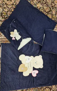 ست رختخواب نوزاد کامل سالم و نو تمیز