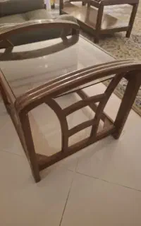 میز کنار مبلی چوبی سالم راش