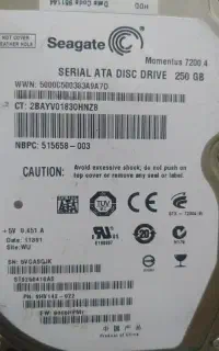 هارد hdd 250g لپ تابی