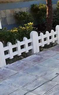 نرده سنگی باغچه طرح مدرن