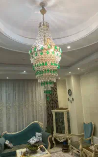 لوستر کلاسیک تمام کریستال قدیمی
