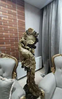 ساعت ایستاده طرح طاووس