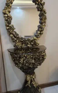 آیینه کنسول گل رز