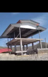ساخت و نصب شیروانی سوله آلاچیق اسکلت آهنی