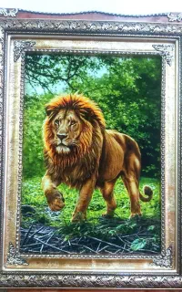 تابلو فرش جنگل کد 5