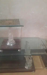میزجلو مبلی شیشه ای