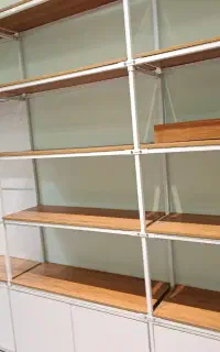 14متر..دکور ام دی اف و پروفیل و 8عدد کمد