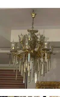 یک جفت لوستر آبکاری