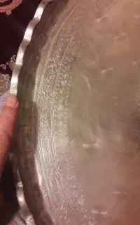 دو عدد سینی مسی قدیمی ( موجم عا )