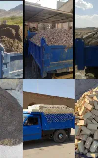 حمل شن ماسه آجر سیمان خاک نخاله با نیسان