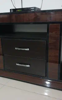 میز تلوزیون چوبی MDF قهوه‌ای