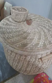 سطل حصیری ۱۰کیلویی برنج باپیمانه