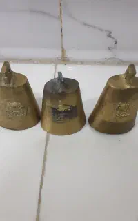 سه عدد زنگوله برنجی