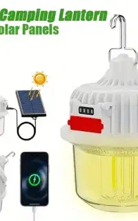 چراغ شارژی چراغ سیار کمپینگی خورشیدی لامپ اضطراری