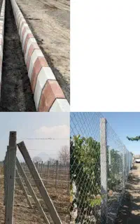 اجرای تیر باغی و فنس کشی و جدول کشی باغ و باغچه