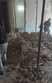 تخریب کاری و کاشی کاری