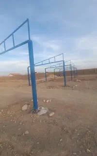 ساخت سالن سبک و الاچیق با سفال و ورق