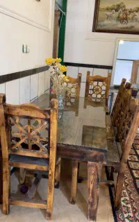 میزناهارخوری۶نفره چوبه روس