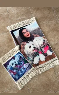 تابلو فرش ابریشمی a4