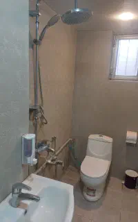 توالت فرنگی و روشویی کابینت دار