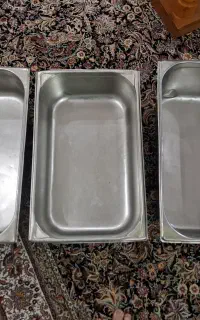 سه عدد جای غذا با یک درب تمام استیل
