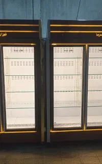 یخچال ایستاده پرده هوا چوبی