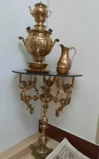 میز و سماور برنز